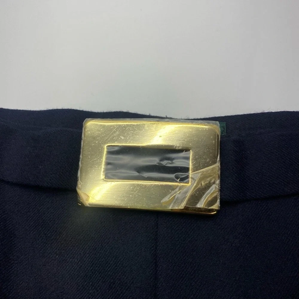 Harve Benard Women’s Navy Blue Wool Pants 14 Lined Side Zip/Button Closure NWT - Picture 6 of 14